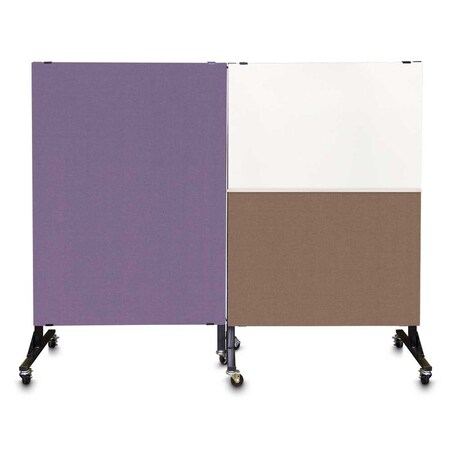 United Visual Products Enclosed Corkboard, 3 Door, 96"x48", 4" Fra, UV3427-BRONZE-KEYLIME UV3427-BRONZE-KEYLIME